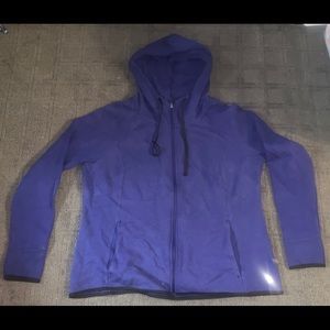 Navy Zip-up hooded sweatshirt